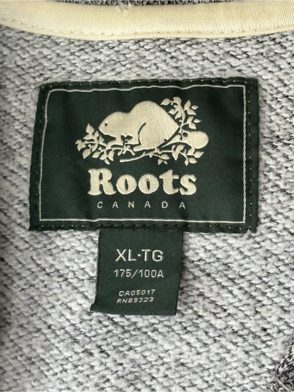 Roots Heather Grey Women’s Zip-Up Hoodie Sweatshirt XL EUC - Picture 6 of 10